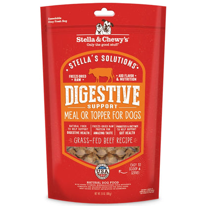Stella & Chewy's Stella's Solutions Digestive Support Grass-Fed Beef Dinner Morsels Freeze-Dried Raw Dog Food, 368g Stella & Chewy's