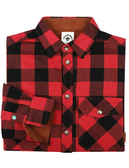 TARAINYA Men's Flannel Plaid Button Down Long Sleeve Shirt with Pockets 🍁 All In One Marketplace Canada
