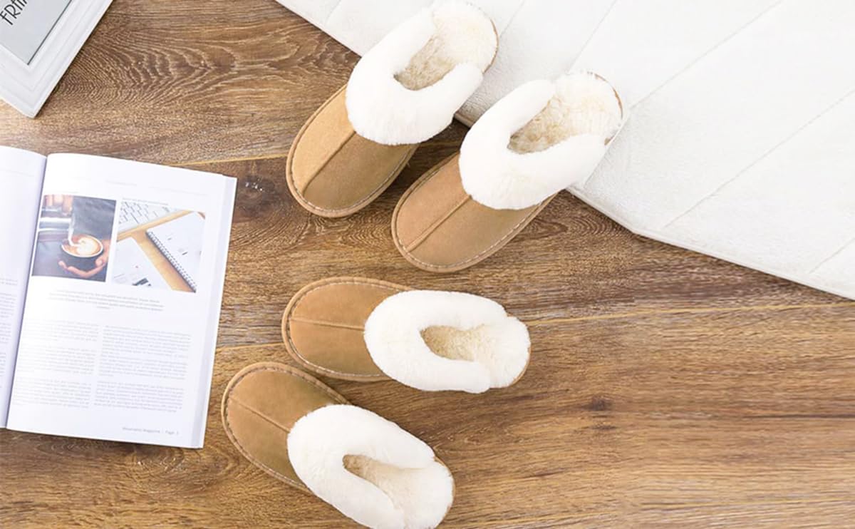 Adorllya Women Men House Fuzzy Slippers Cozy Shoes Indoor Outdoor Cute 🍁 All In One Marketplace Canada