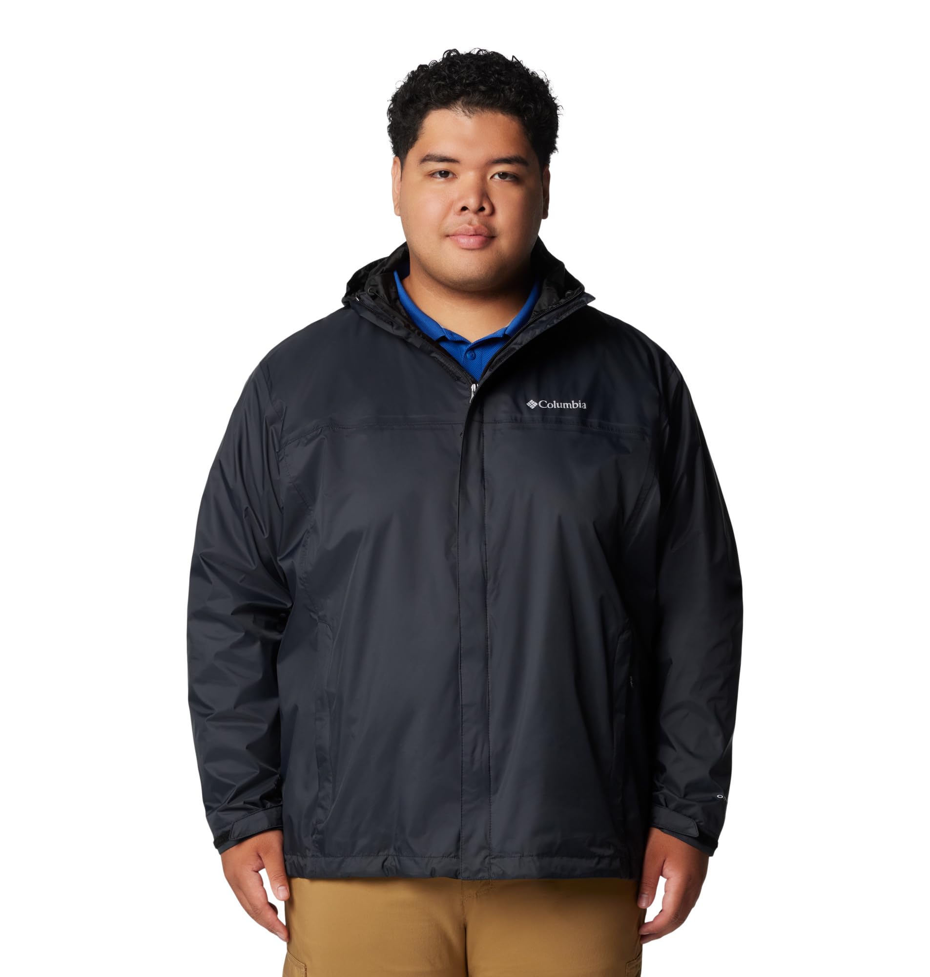 Columbia Men's Watertight II Waterproof Rain Jacket, Black, X-Large Columbia