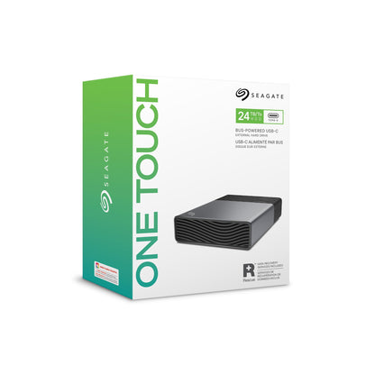 Seagate One Touch 8TB External Hard Drive Desktop HDD - USB-C Compatible with Most Windows and macOS, Rescue Recovery (STNB8000400)