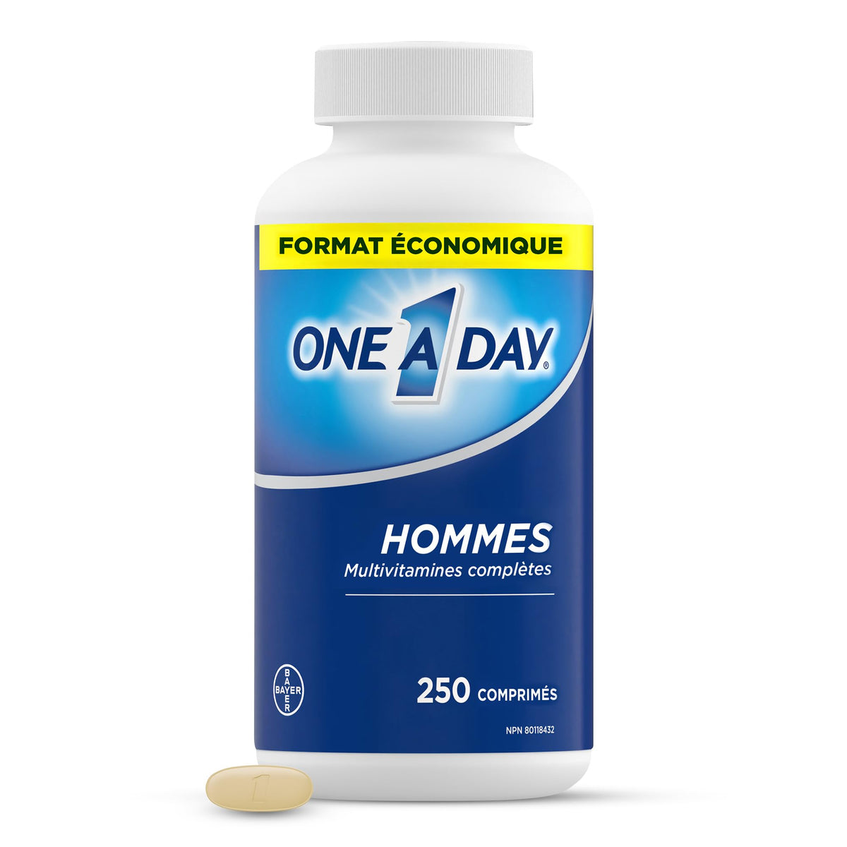 One A Day Multivitamin for Men - Daily Vitamins For Men-Men's Multivitamin With Vitamin A, Vitamin C, Vitamin D and Zinc for Immune Support, Vitamin E, B12, Magnesium, Lycopene Calcium, 250 tablets