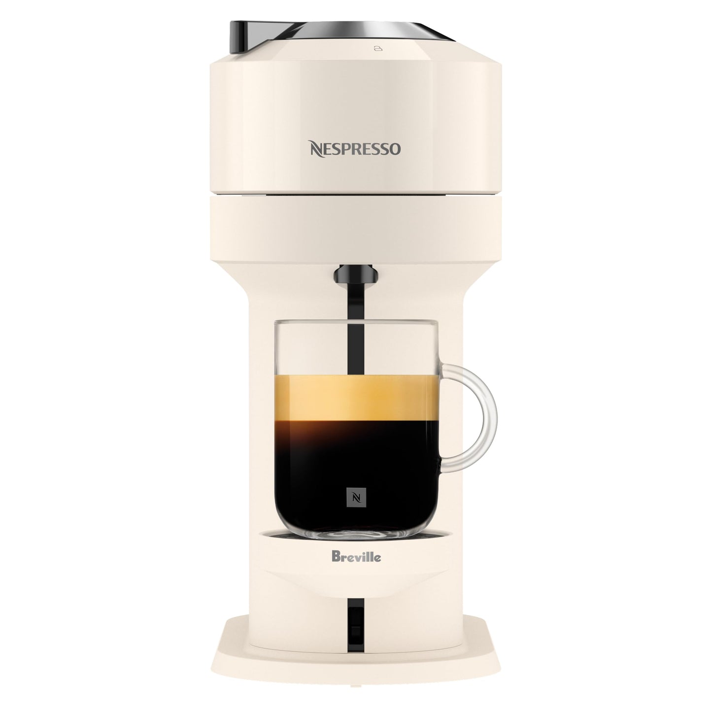 Nespresso Vertuo Next Single Serve Coffee and Espresso Machine by Breville, White and Chrome Nespresso