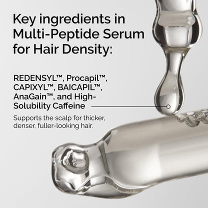 The Ordinary Multi-Peptide Serum for Hair Density, Peptide-Powered Formula for Thicker, Fuller Looking Hair, 60 ml