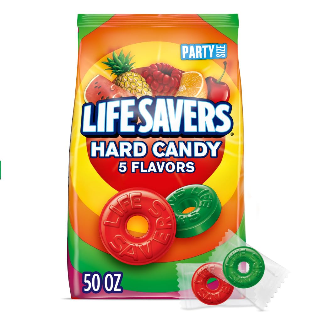 Life Savers 5 Flavor Assorted Hard Candies - 41oz Bulk Bag (Approx. 292 Pieces)