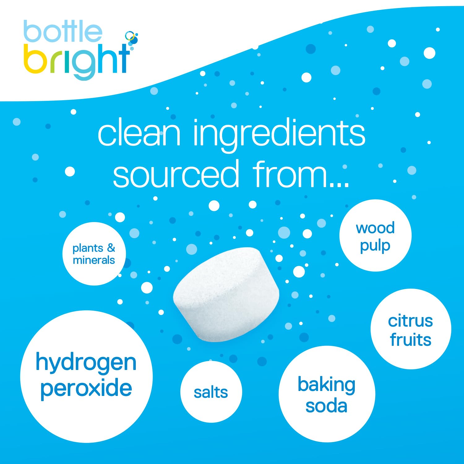 Bottle Bright Water Bottle Cleaning Tablets (36 Count) Bottle Bright