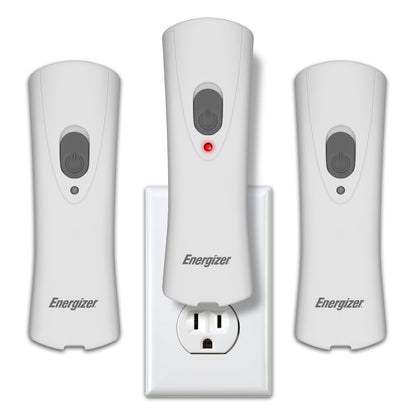 Energizer Weatheready Rechargeable Compact Handheld Light, Plug-in Rechargeable LED Light, Automatic Turn-On Emergency Flashlight, Built-in Rechargeable Battery Included, 3 Count