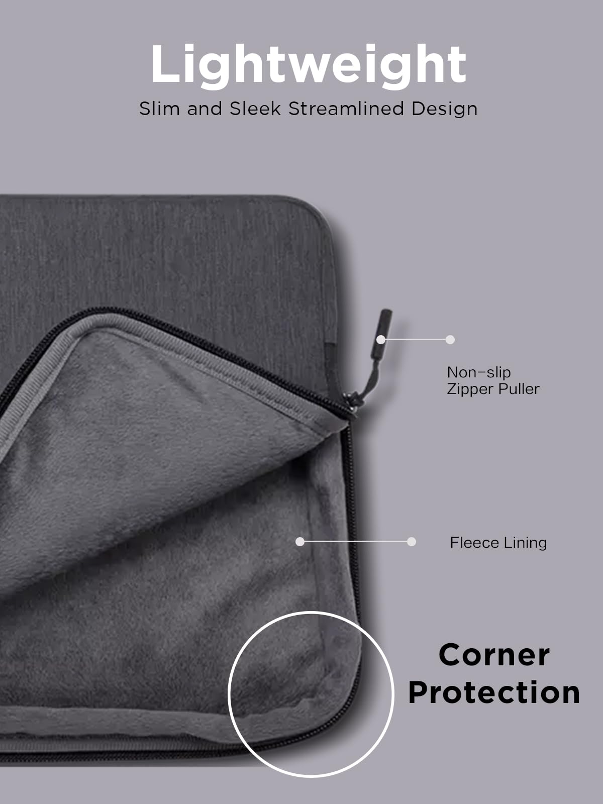Lenovo Urban Sleeve for 15.6-inch Laptop/Notebook/Tablet - Water Resistant - Padded Compartments - Zippered Accessory Storage - Reinforced Rubber Corners - Extendable Handle - Charcoal Grey