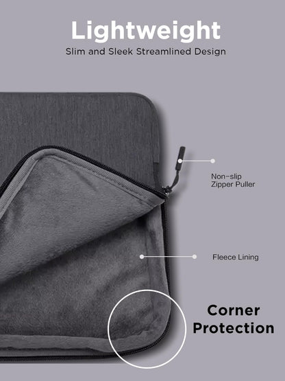 Lenovo Urban Sleeve for 15.6-inch Laptop/Notebook/Tablet - Water Resistant - Padded Compartments - Zippered Accessory Storage - Reinforced Rubber Corners - Extendable Handle - Charcoal Grey