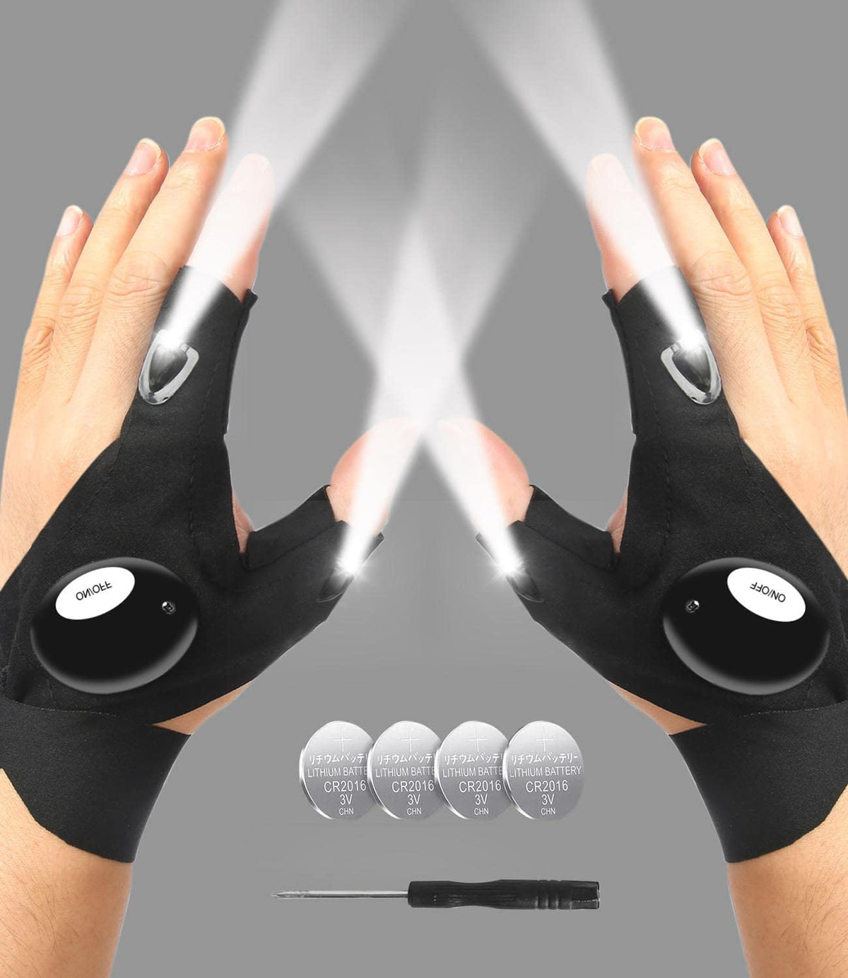 LED Flashlight Gloves, Gifts for Men Dad Him Boyfriend Husband, Cool Gadget Hands-Free Lights for Camping Fishing Repairing, Fathers Day Christmas Birthday Gift 🍁 All In One Marketplace Canada