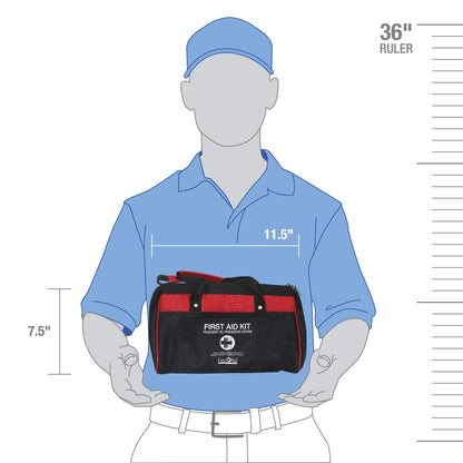 First Aid Central AZ-DLHFAKN Deluxe Emergency First Aid Kit For Home, Work, and Travel, 258 Pieces