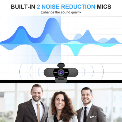 EMEET 1080P Webcam with Microphone, C960 Web Camera, 2 Mics Streaming Webcam, 90°FOV Computer Camera, Plug and Play USB Web Cam for Online Calling/Conferencing, Zoom/Teams/Facetime/YouTube, Laptop/PC - Available at All In One Marketplace Canada