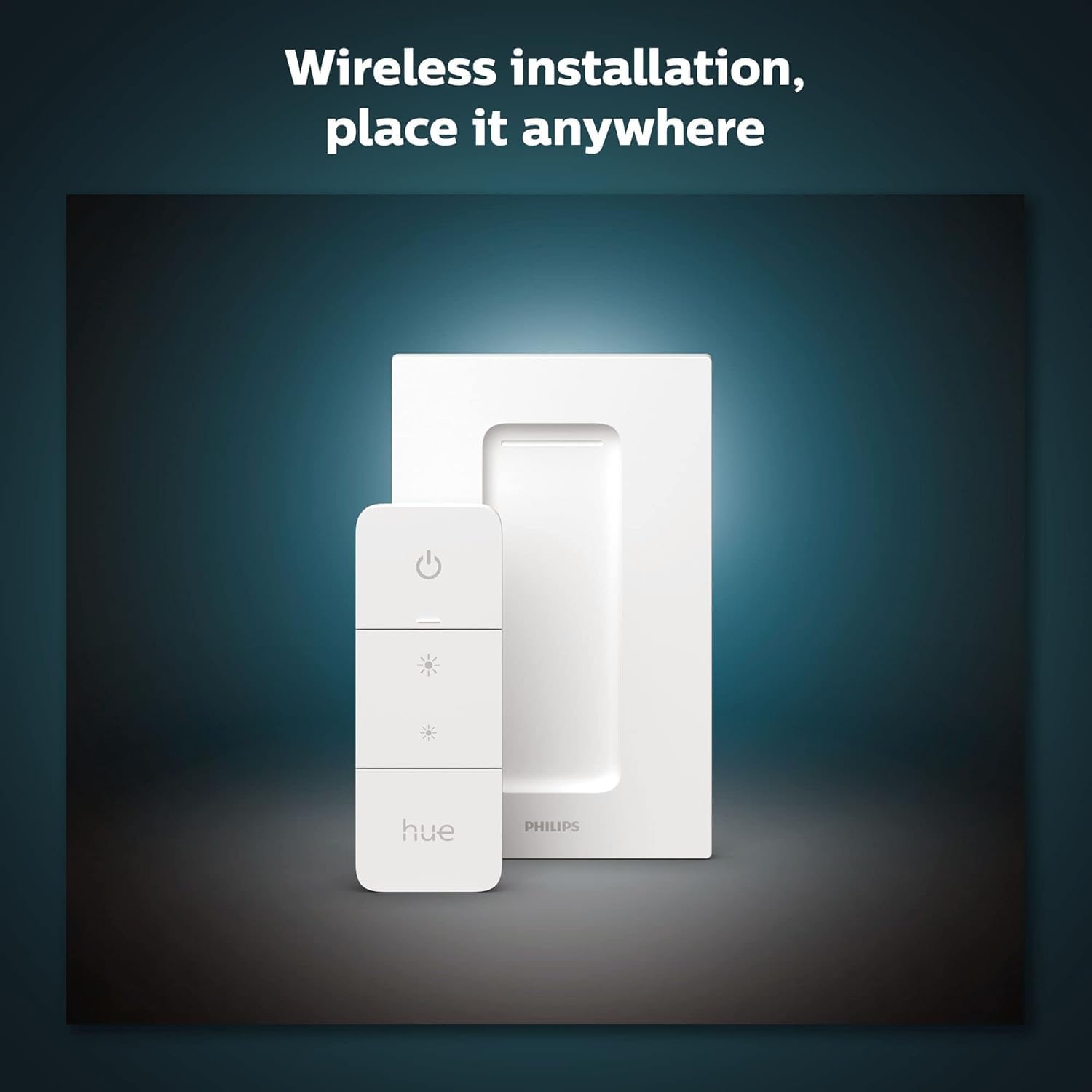 Philips Hue Smart Dimmer Switch with Remote, White - 1 Pack - Turns Hue Lights On, Off, Dims or Brightens - Requires Hue Bridge - Easy, No-Wire Installation - Available at All In One Marketplace Canada