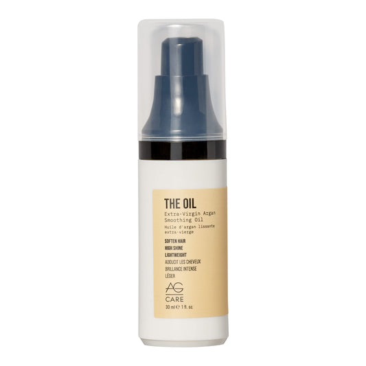 AG Care The Oil Huile lissante à l'argan, brillance légère et non grasse pour tous types de cheveux - Adoucit et démêle - 30 ml