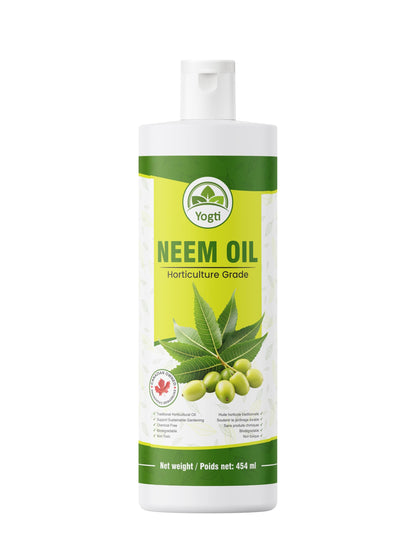 Yogti Pure Neem Oil, Cold Pressed, Unrefined, 454 ml, Multipurpose Oil to support Organic Gardening - 1 Count 🍁 All In One Marketplace Canada