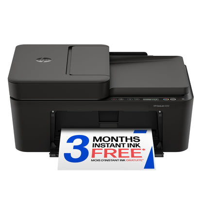 HP Desket 4352 Wireless All-in-One Color Inkjet Printer, Scanner, Copier, Best-for-Home, 3 Month Instant Ink Trial Included- AI Enabled (A24HTA)