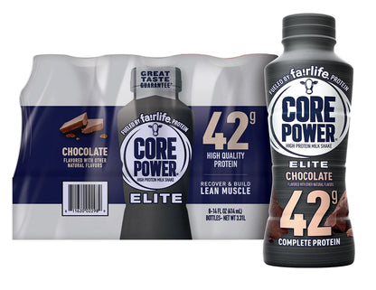 Fairlife Core Power Elite 42g Protein Shake – Chocolate (14 fl. oz., 8-Pack)