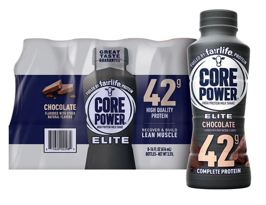 Fairlife Core Power Elite 42g Protein Shake – Chocolate (14 fl. oz., 8-Pack)