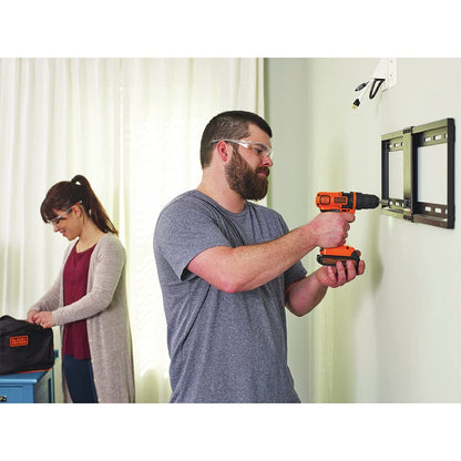 BLACK+DECKER 20V Max Drill & Home Tool Kit, 68 Piece (LDX120PK) BLACK+DECKER