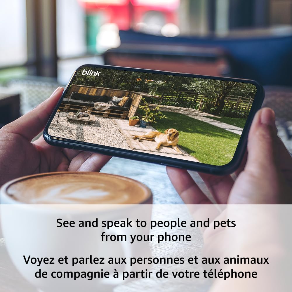 Blink Outdoor 4 – Wireless smart security camera, two-year battery life, 1080p HD day and infrared night live view, two-way talk. Sync Module Core included – 2 camera system