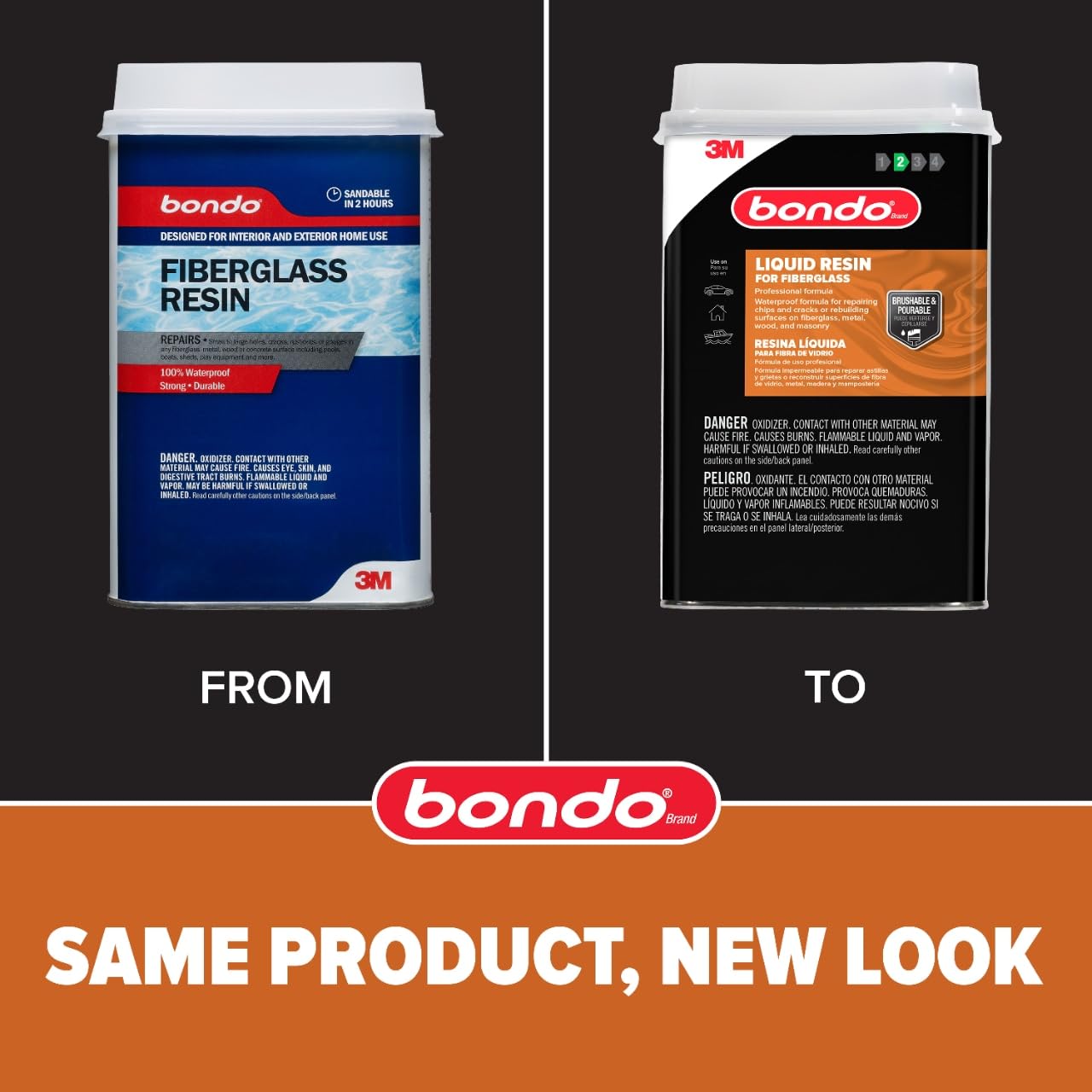 Bondo Fiberglass Resin, 1 Quart, 29oz, (402C) 3M
