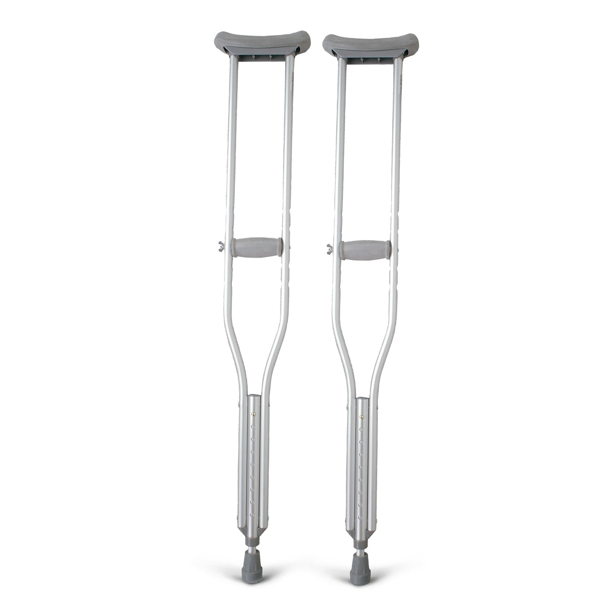 Medline Aluminum Crutches for Adults 5'2"-5'10", Adjustable, 300lb