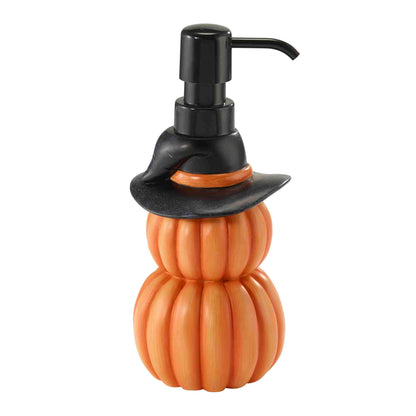 Avanti Linens - Pompe à lotion/distributeur de savon, accessoires de comptoir en résine, décoration d'intérieur d'Halloween (Pumpkin Patch)