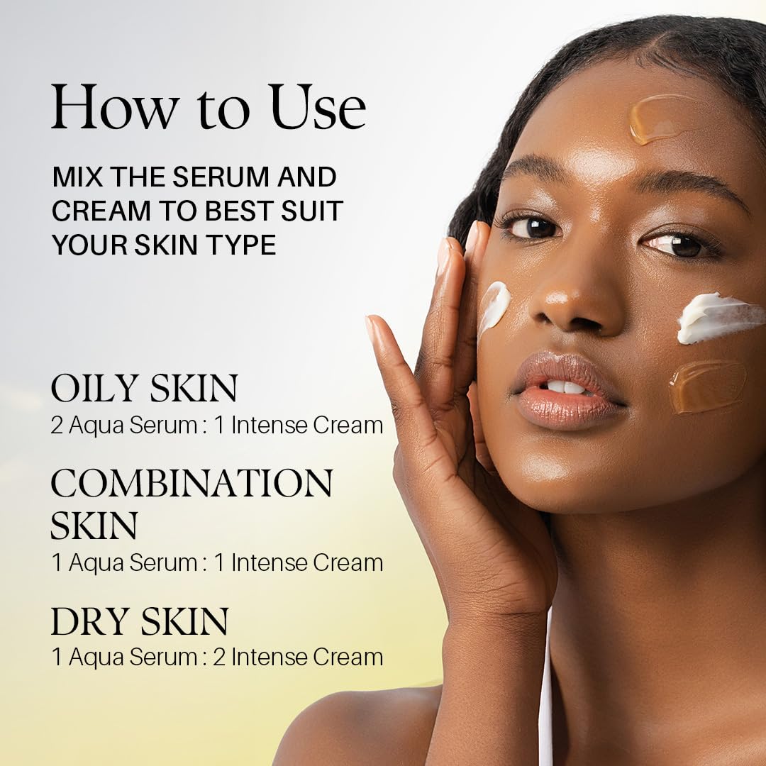 d'alba Piedmont Italian White Truffle Double Serum & Cream, Vegan Skincare, 2-in-1 Customizable Hydrating Cream with White Truffles, Suitable for All Skin Types - Available at All In One Marketplace Canada