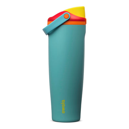 Owala FreeSip Sway Insulated Stainless Steel Water Bottle with Two-Way Spout, Built-In Straw and Bucket Handle, Made for Travel, School, and Sports, 40oz, BPA Free, Leak Proof, Summer Sweetness