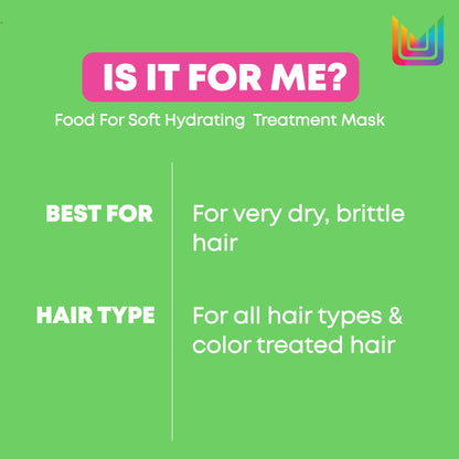 Matrix Rich Hydrating Treatment Mask for Very Dry and Porous Hair, With Avocado Oil and Hyaluronic Acid, Food For Soft, 500 ml - Available at All In One Marketplace Canada