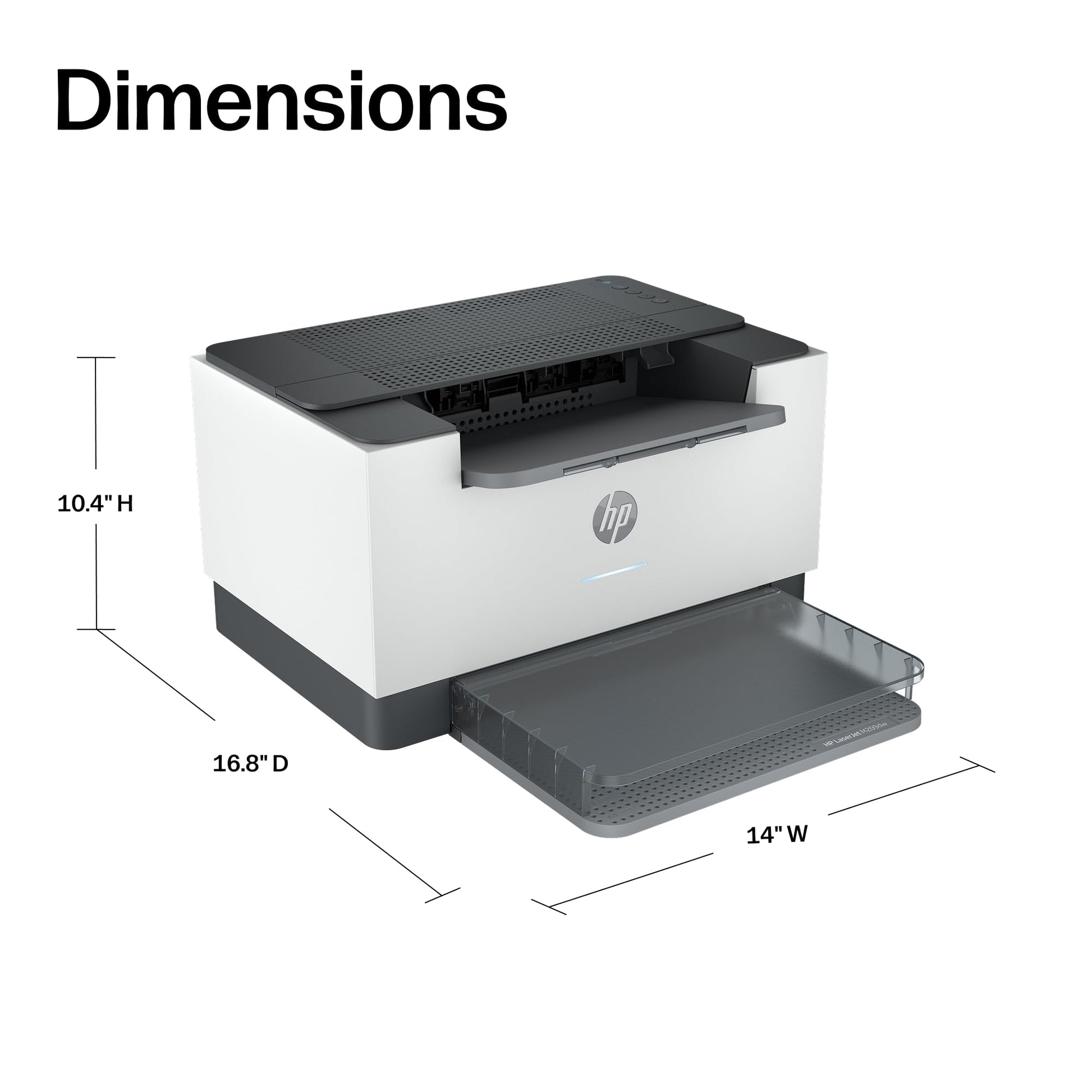 HP LaserJet M209dw Compact Monochrome Printer with Automatic Two-Sided Printing | 6GW62F Gray
