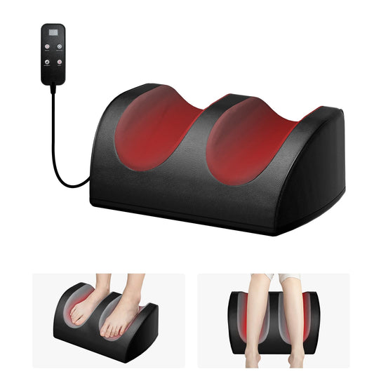 LINGTENG Foot Massager with Heat, with Massage Rollers, 3 Settings, Bi-Directional Rotation, Shiatsu Calf Massager for Calf, Foot and Sole Massage, Gift for Mum, Dad and Friends - Available at All In One Marketplace Canada