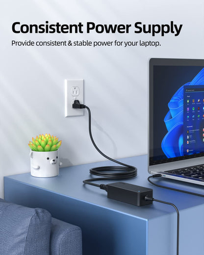 65W USB C Laptop Charger for Lenovo ThinkPad ChromeBook Yoga IdeaPad