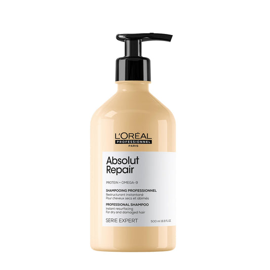 L'Oreal Professionnel Absolut Repair Shampoo, Repairing Shampoo for Dry & Damaged Hair, Restructures & Adds Shine, With Protein & Omega 9 - Available at All In One Marketplace Canada