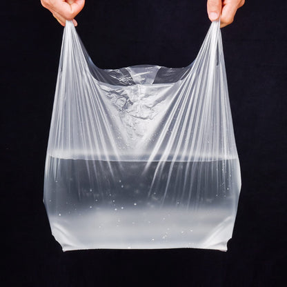 T Shirt Bags Plastic Grocery Bags with Handles for Merchandise and Supermarket, Bolsas De Plastico Para Negocio, 12 x 20 Inch (White, 200Pcs) - Available at All In One Marketplace Canada