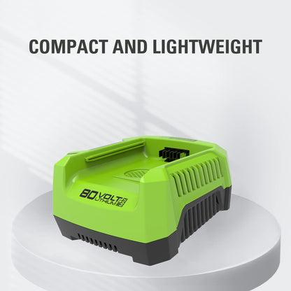 Greenworks PRO 80V Lithium Ion Single Port Rapid Battery Charger GCH8040 Greenworks