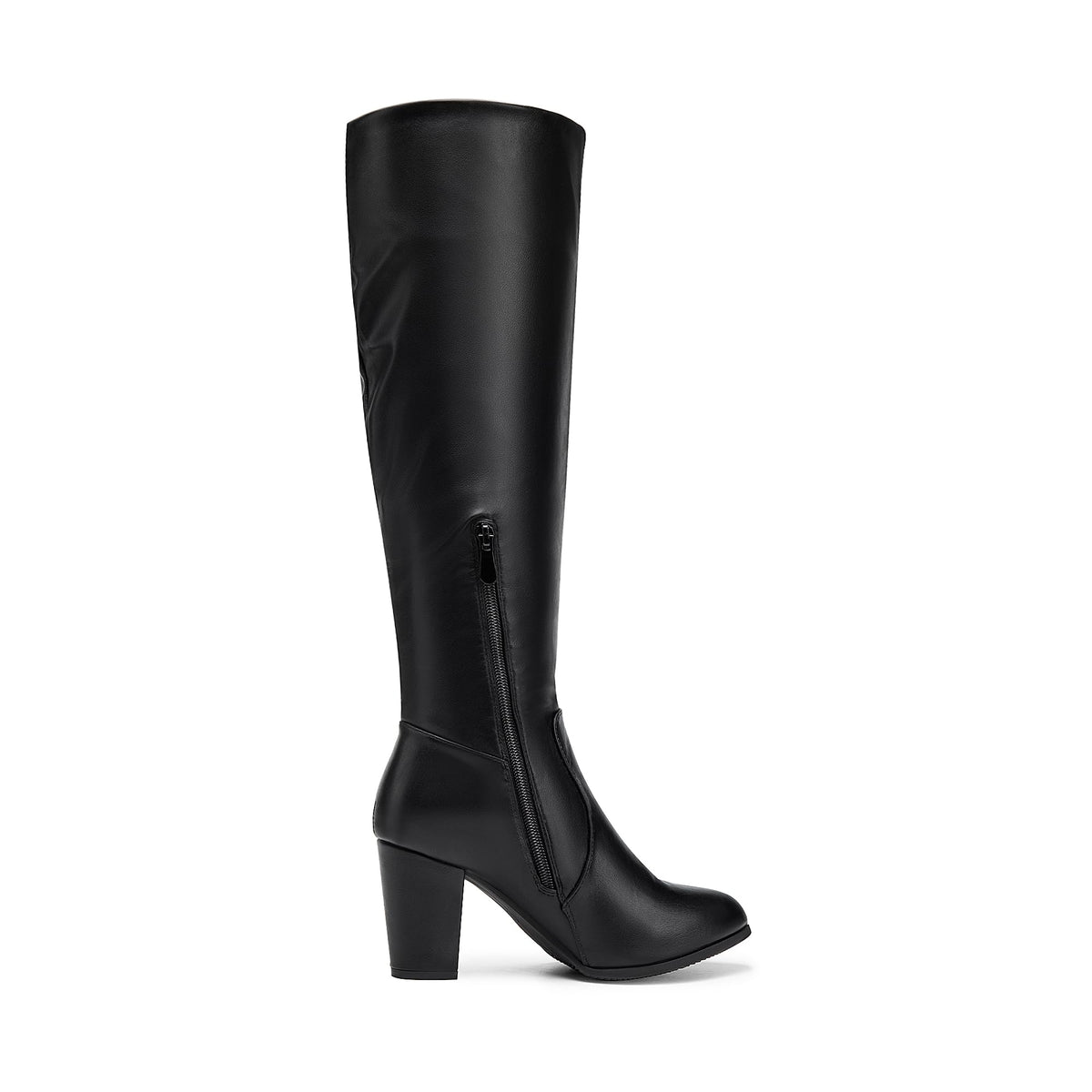 DREAM PAIRS Women Knee High Chunky Slouch Boots,Black/Pu,7.5 🍁 All In One Marketplace Canada