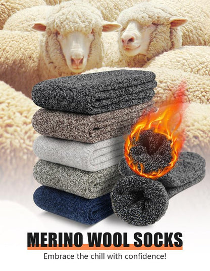 YADIFEN 5 Pairs Merino Wool Socks for Men Winter Cold Weather Extra Warm 🍁 All In One Marketplace Canada