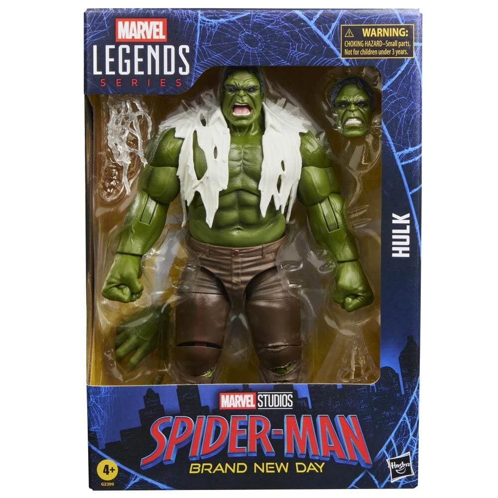 Marvel Legends Series Hulk, Spider-Man: Brand New Day Collectible 6-Inch Action Figure Set