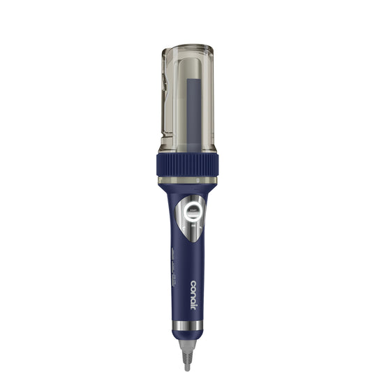 Conair CD1032C Curl Secret 1 ¼ inch Barrel Auto Hair Curler in Navy - 3 curl directions - Medium to Long Hair Lengths produces wavy, soft or blowout curls, All hair types, Dual Voltage for Travel 🍁 All In One Marketplace Canada Conair