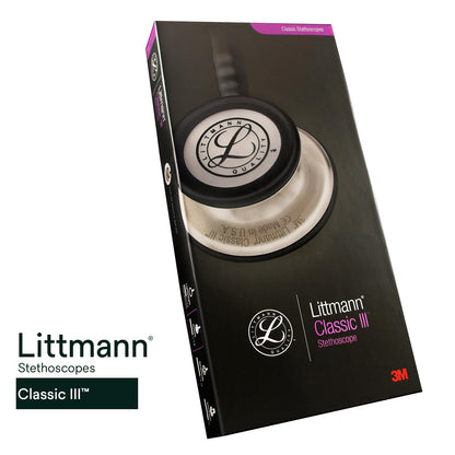 3M Littmann Classic III Monitoring Stethoscope, 5623, More Than 2X as Loud*, Weighs Less**, Stainless Steel Chestpiece, 69 cm (27") Caribbean Blue Tube