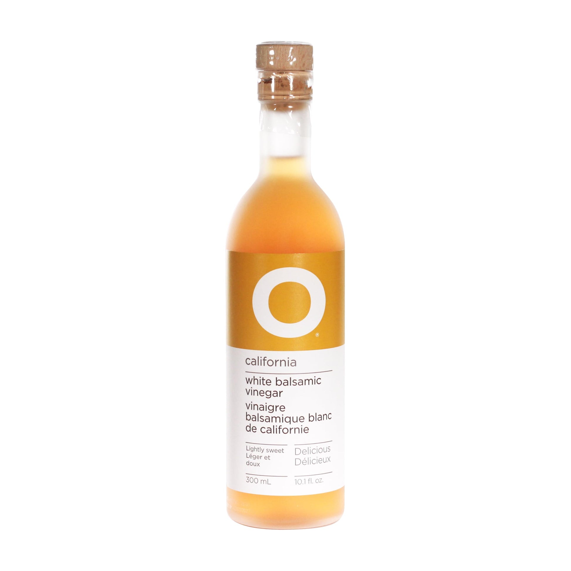 O Olive Oil California White Balsamic Vinegar 300 mL Glass Bottle O Olive Oil