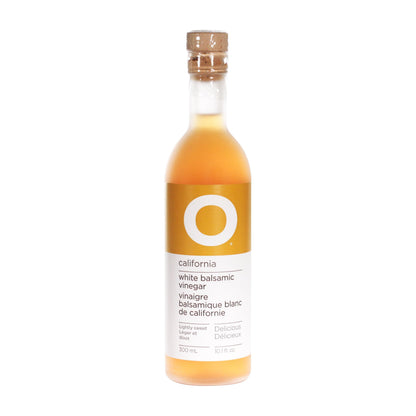 O Olive Oil California White Balsamic Vinegar 300 mL Glass Bottle O Olive Oil