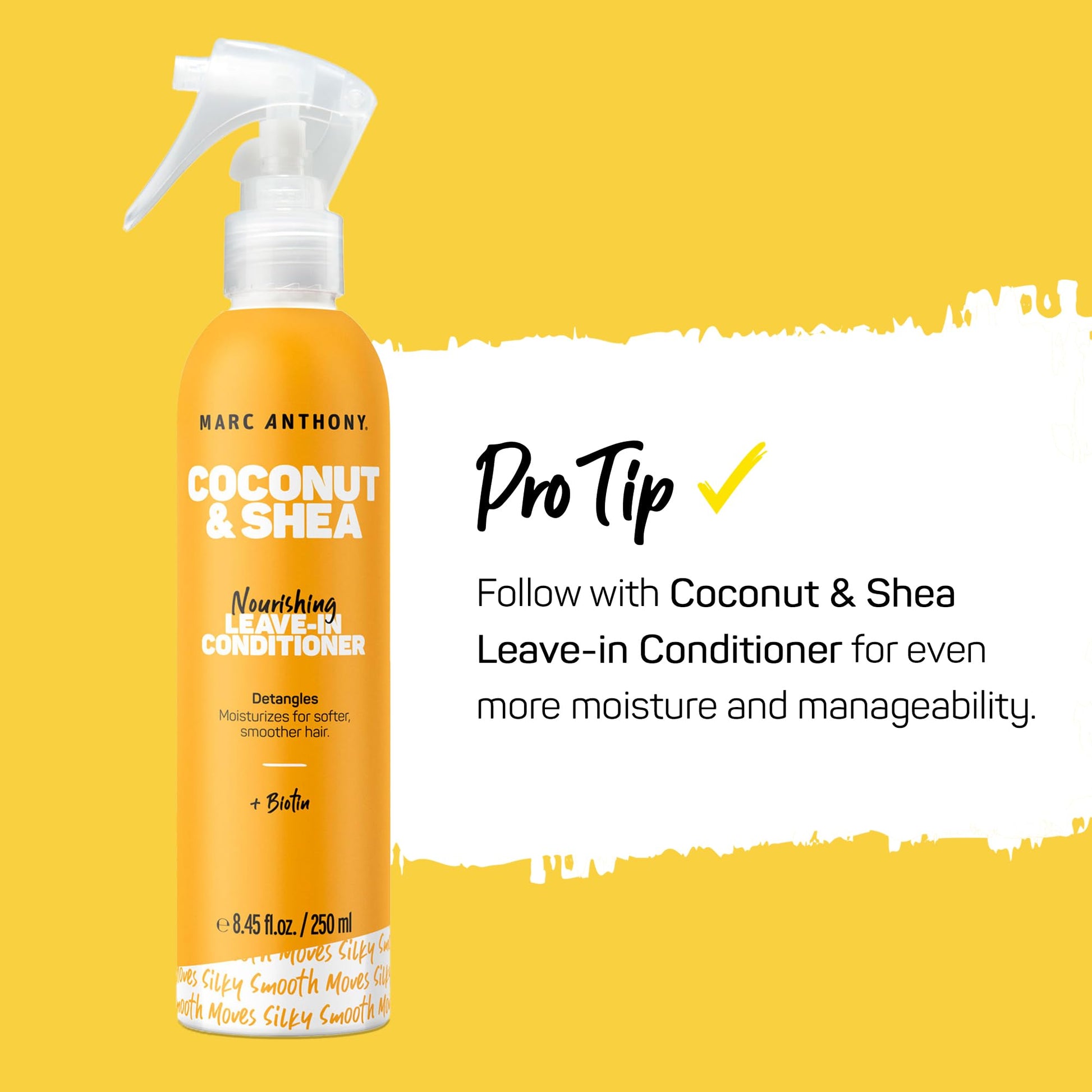 Marc Anthony Coconut Oil & Shea Butter Shampoo & Conditioner – Biotin & Keratin - Sulfate Free, Color Safe, Anti Frizz Hair Shampoo & Conditioner Gift Set for Dry Damaged Hair