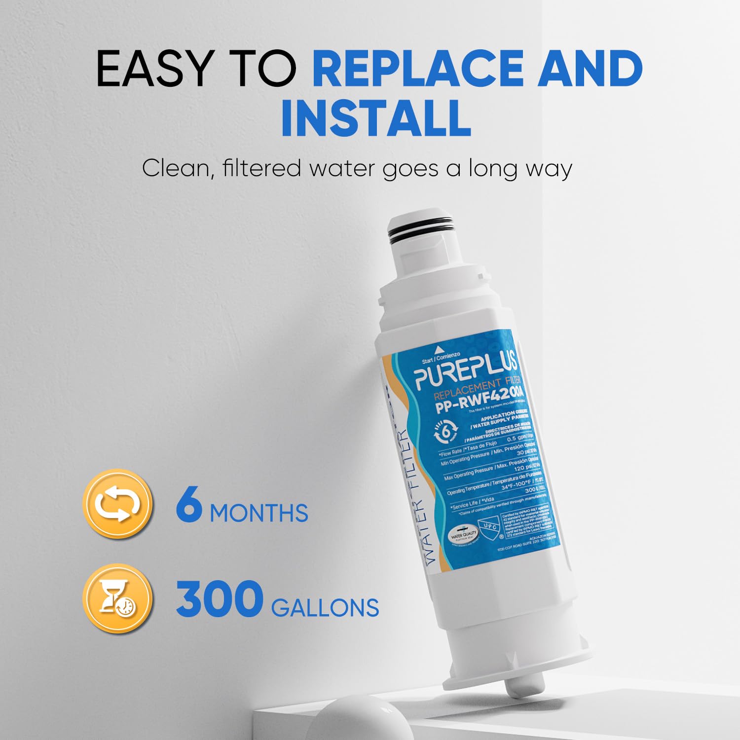 PUREPLUS DA97-17376B Water Filter Replacement for Samsung HAF-Qin, HAF-Qin/EXP, DA97-08006C, RF23M8070SG, RF23M8070SR, RF23M8090SG, RF23M8090SR, RF23M8570SR, RF23M8590SG Refrigerator, 3Pack - Available at All In One Marketplace Canada