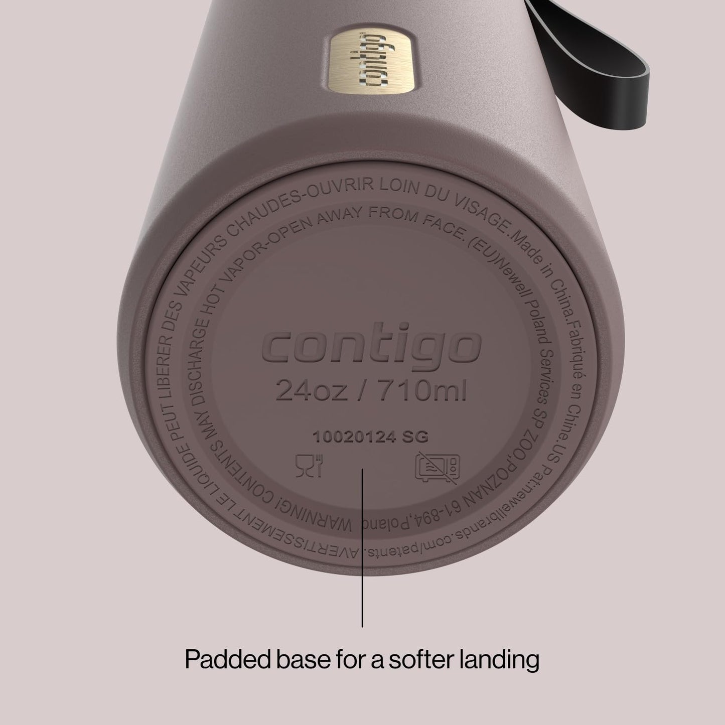 Contigo DualSip 24 oz Water Bottle w/Carry Strap & 2-Way Lid (Drink from Straw or Spout) | Vacuum-Insulated Stainless Steel for Cold Drinks | 100% Leakproof | BPA & Lead-Free | Dishwasher Safe 🍁 All In One Marketplace Canada
