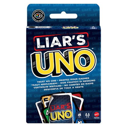 Mattel Games Liar’s UNO Card Game for Adults, Kids, Families, Parties & Game Nights, Travel Fun, Outwit Other Players with Bluffing & Trickery Mattel Games