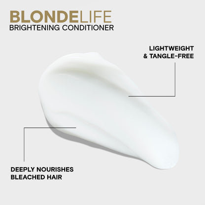 Joico Blonde Life Brightening Blonde Conditioner, Neutralizes Brassy Tones, Protect and Strengthen Bleached Hair, Anti Frizz with Coconut Oil, Sulfate Free Joico