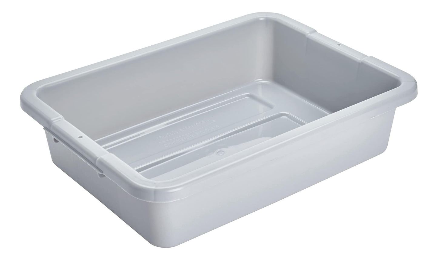 Rubbermaid Commercial Products Standard Bus/Utility Box 4.6-Gallon Gray Plastic Heavy Duty Restaurant Wash Basin/Dish Washing Tub for Kitchen Organization/Storage 🍁 All In One Marketplace Canada