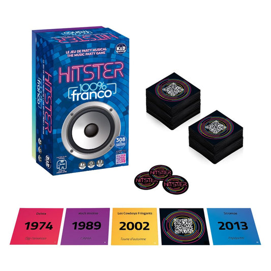 HITSTER - 100% Franco - Le jeu de société musical - Le jeu-questionnaire musical français ultime pour adultes et familles - 2 à 10 joueurs de 16 ans et plus 🍁 All In One Marketplace Canada